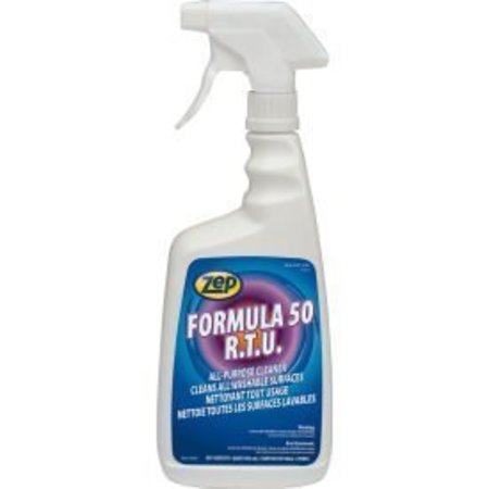 AMREP Zep® Formula 50 R.T.U. All Purpose Cleaner, Quart Bottle, 12 Quarts/Case F50001